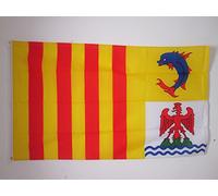 AZ FLAG - Drapeau Provence-Alpes-Côte d'Azur - 90x60 cm - Drapeau Provençal - France 100% Polyester Avec Oeillets Métalliques Intégrés - Pavillon 50 g
