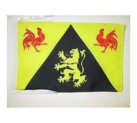 AZ FLAG - Drapeau Province de Brabant wallon - 45x30 cm - Pavillon De Wallonie 100% Polyester Avec Deux Cordelettes - 20g