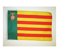 AZ FLAG - Drapeau Province de Castellón - 45x30 cm - Pavillon Castellon En Communauté Valencienne 100% Polyester Avec Deux Cordelettes - 20g