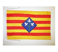 AZ FLAG - Drapeau Province de Lérida - 45x30 cm - Pavillon Lérida En Catalogne 100% Polyester Avec Deux Cordelettes - 20g
