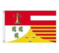 AZ FLAG - Drapeau Province de Liège - 150x90 cm - Drapeau Liégois - Belgique 100% Polyester Avec Oeillets Métalliques Intégrés - Pavillon 110 g