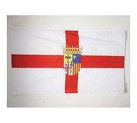 AZ FLAG - Drapeau Province de Saragosse - 90x60 cm - Drapeau Zaragoza En Aragon 100% Polyester Avec Fourreau et Cordelette - Pavillon 50 g