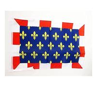 AZ FLAG - Drapeau Province de Touraine - 45x30 cm - Pavillon Tours - France 100% Polyester Avec Deux Cordelettes - 20g