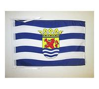 AZ FLAG - Drapeau Province de Zélande - 45x30 cm - Pavillon Zeeland Aux Pays-Bas 100% Polyester Avec Deux Cordelettes - 20g