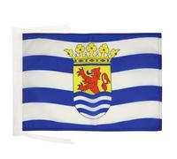 AZ FLAG - Drapeau Province de Zélande - 45x30 cm - Pavillon Zeeland Aux Pays-Bas 100% Polyester Avec Deux Cordelettes - 20g