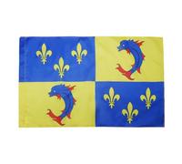 AZ FLAG - Drapeau Province du Dauphiné - 90x60 cm - Drapeau Dauphinois - France 100% Polyester Avec Fourreau et Cordelette - Pavillon 50 g