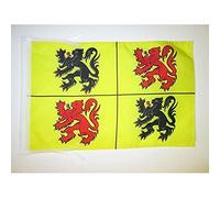 AZ FLAG - Drapeau Province du Hainaut - 45x30 cm - Pavillon De Wallonie 100% Polyester Avec Deux Cordelettes - 20g
