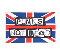 AZ FLAG Drapeau Punks not Dead 150x90 cm Des punks Polyester 100D 2 Œillets | Usage intérieur et extérieur Drapeau décoratif coutures doubles et bords renforcés avec œillets métalliques