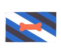 AZ FLAG - Drapeau Puppy Pride fierté du chiot Cuir - 150x90 cm - Drapeau Lgbt - Bone Dog Pride 100% Polyester Avec Oeillets Métalliques Intégrés - Pavillon 110 g