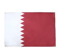 AZ FLAG Drapeau Qatar 150x90 cm Drapeau Qatarien Polyester Léger 4 Œillets