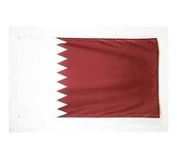AZ FLAG - Drapeau Qatar - 180x120 cm - Grand Drapeau Qatarien 100% Polyester Avec Oeillets Métalliques Intégrés - Pavillon 150 g