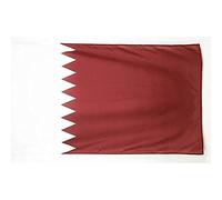 AZ FLAG - Drapeau Qatar - 250x150 cm - Grand Drapeau Qatarien 100% Polyester Avec Fourreau et cordelette - Pavillon 300 g