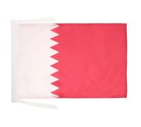 AZ FLAG - Drapeau Qatar - 45x30 cm - Pavillon Qatarien 100% Polyester Avec Deux Cordelettes - 20g