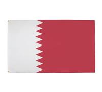 AZ FLAG - Drapeau Qatar - 90x60 cm - Drapeau Qatarien 100% Polyester Avec Oeillets Métalliques Intégrés - Pavillon 50 g
