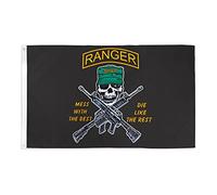 AZ FLAG Drapeau Ranger des Etats-Unis Mess with the Best 150x90 cm | Usage intérieur et extérieur Drapeau décoratif rangers Mess with the Best coutures doubles et bords renforcés polyester 100D