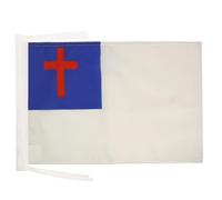 AZ FLAG Drapeau Religion Chrétienne 45x30 cm Polyester 100D Cordelettes