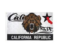AZ FLAG - Drapeau République de Californie - 150x90 cm - Drapeau California Pride 100% Polyester Avec Oeillets Métalliques Intégrés - Pavillon 110 g