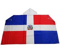 AZ FLAG Drapeau République Dominicaine 150x90 cm - Cape Drapeau Dominicain 100% Polyester Avec Manches Intégrées - Body Flag 80g