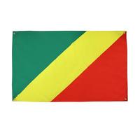 AZ FLAG Drapeau République du Congo 150x90 cm avec 4 oeillets, Pavillon Congolais pour balcon ou mur