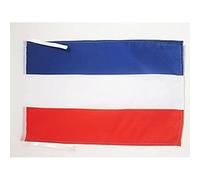 AZ FLAG - Drapeau République Fédérale de Yougoslavie - 45x30 cm - Pavillon Yougoslave 100% Polyester Avec Deux Cordelettes - 20g