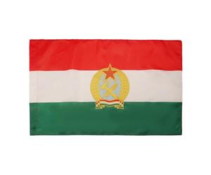 AZ FLAG - Drapeau République populaire de Hongrie 1949-1956 - 150x90 cm - Drapeau Hongrois Communiste - Rakosi 100% Polyester Avec Fourreau et cordelette - Pavillon 110 g