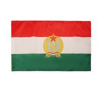 AZ FLAG - Drapeau République populaire de Hongrie 1949-1956 - 90x60 cm - Drapeau Hongrois Communiste - Rakosi 100% Polyester Avec Fourreau et Cordelette - Pavillon 50 g
