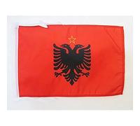 AZ FLAG Drapeau République populaire socialiste d'Albanie 1946-1992 45x30cm - PAVILLON albanais 30 x 45 cm
