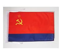 AZ FLAG Drapeau République socialiste soviétique d'Azerbaïdjan 1920-1991 45x30cm - PAVILLON de la RSSA d'URSS 30 x 45 cm Haute qualité