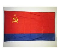 AZ FLAG Drapeau République socialiste soviétique d'Azerbaïdjan 1920-1991 90x60cm - Drapeau de la RSSA d'URSS 60 x 90 cm Fourreau pour hampe