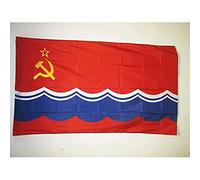 AZ FLAG - Drapeau République socialiste soviétique d'Estonie 1940-1990 - 150x90 cm - Drapeau De La Rsse D'Urss 100% Polyester Avec Fourreau et cordelette - Pavillon 110 g