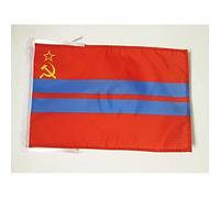 AZ FLAG Drapeau République socialiste soviétique du Turkménistan 1921-1990 45x30cm - PAVILLON de la RSST d'URSS 30 x 45 cm