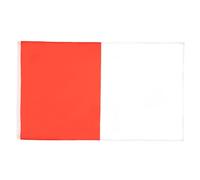 AZ FLAG - Drapeau Rouge et blanc - 90x60 cm - Drapeau Deux Couleurs 100% Polyester Avec Oeillets Métalliques Intégrés - Pavillon 50 g