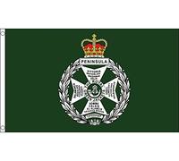 AZ FLAG - Drapeau Royal Green Jackets de la British Army - 150x90 cm - Drapeau Rgj Anglais 100% Polyester Avec Oeillets Métalliques Intégrés - Pavillon 110 g