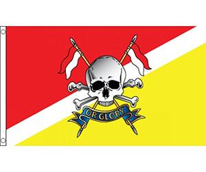 AZ FLAG Drapeau Royal Lancers de la British Army 150x90 cm 2 Œillets | Usage intérieur et extérieur Drapeau décoratif du Queen Elizabeths' Own anglais coutures doubles et bords renforcés