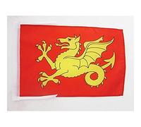 AZ FLAG - Drapeau Royaume anglais du Wessex 519-927 - 45x30 cm - Pavillon Du Wessex - Angleterre 100% Polyester Avec Deux Cordelettes - 20g