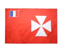 AZ FLAG - Drapeau Royaume coutumier d’Uvéa - 150x90 cm - Drapeau Wallis 100% Polyester Avec Fourreau et cordelette - Pavillon 110 g