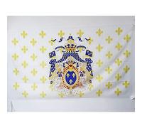 AZ FLAG - Drapeau Royaume de France Grandes Armes - 150x90 cm - Drapeau Royaliste Fleur De Lys 100% Polyester Avec Fourreau et cordelette - Pavillon 110 g