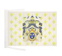 AZ FLAG Drapeau Royaume de France Grandes Armes 45x30 cm Cordelettes