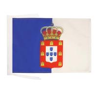 AZ FLAG - Drapeau Royaume de Portugal 1139-1910 - 45x30 cm - Pavillon Royal Portugais 100% Polyester Avec Deux Cordelettes - 20g