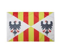 AZ FLAG Drapeau Royaume normand de Sicile 1130-1815 150x90 cm Fourreau | Usage intérieur et extérieur Drapeau décoratif royal sicilien coutures doubles et bords renforcés avec fourreau pour mât