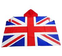 AZ FLAG - Drapeau Royaume-Uni - 150x90 cm - Cape Drapeau Anglais - Uk - Grande Bretagne 100% Polyester Avec Manches Intégrées - Body Flag - 80 g