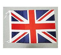 AZ FLAG - Drapeau Royaume-Uni - 45x30 cm - Pavillon Anglais - Uk - Grande Bretagne Polyester Léger Avec Deux Cordelettes - 20g