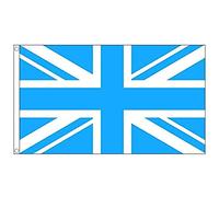AZ FLAG Drapeau Royaume-Uni Bleu Ciel 150x90 cm Polyester 100D 2 Œillets | Usage intérieur et extérieur Drapeau décoratif anglais United Kingdom Sky Blue coutures doubles et bords renforcés