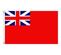 AZ FLAG - Drapeau Royaume-Uni Naval Ensign Red Squadron - 90x60 cm - Drapeau Navy Britannique 100% Polyester Avec Oeillets Métalliques Intégrés - Pavillon 50 g