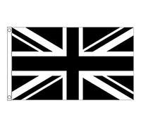 AZ FLAG - Drapeau Royaume-Uni noir - 90x60 cm - Drapeau Union Jack - Uk 100% Polyester Avec Oeillets Métalliques Intégrés - Pavillon 50 g