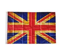 AZ FLAG Drapeau Royaume-Uni Vintage 150x90 cm Polyester 100D 2 Œillets | Usage intérieur et extérieur Drapeau décoratif anglais United Kingdom Grunge coutures doubles et bords renforcés