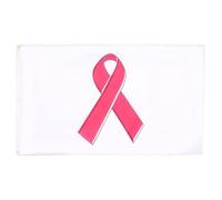 AZ FLAG Drapeau Ruban Rose Cancer du Sein 90x60 cm Polyester 100D 2 Œillets