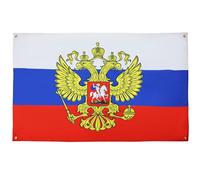 AZ FLAG Drapeau Russie avec aigle 150x90 cm avec 4 oeillets, Pavillon Russe pour balcon ou mur