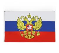 AZ FLAG - Drapeau Russie avec aigle - 150x90 cm - Drapeau Russe 100% Polyester Avec Oeillets Métalliques Intégrés - Pavillon 110 g