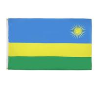 AZ FLAG - Drapeau Rwanda - 150x90 cm - Drapeau Rwandais 100% Polyester Avec Oeillets Métalliques Intégrés - Pavillon 110 g